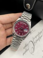 Rolex Day-Date Best Replica Watch Strawberry Dial EW Factory 40mm - Image 3