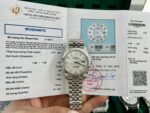 Rolex Rep 11 Watch DateJust Natural Mother of Pearl Dial With Moissanite Diamond Clean Factory 41mm