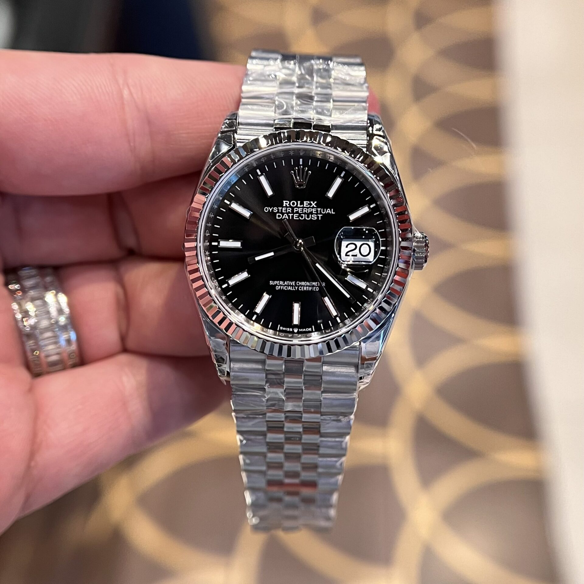 001CFC5E-AAEF-20D7-C8E6-950C48E20224.jpg Rolex DateJust 126334 Replica Watch Black Dial VS Factory 36mm - Image 1