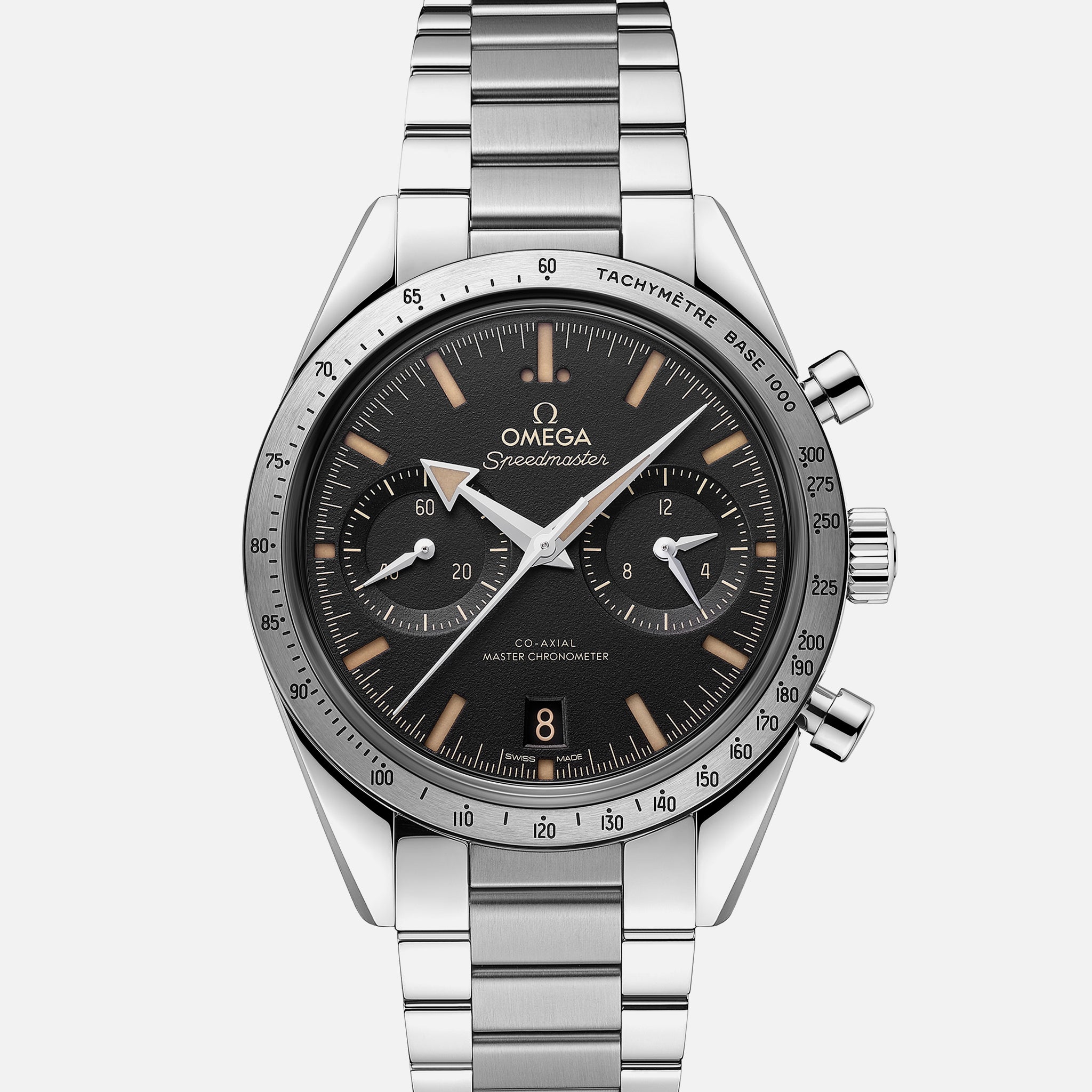 003AB873-9055-0919-0563-F4DF9F6D26D0.jpg Speedmaster ’57 Co-Axial Master Chronometer 40.5mm Black Dial On Bracelet(1:1 replica) - Image 1
