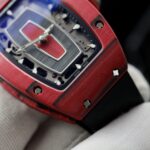 Richard Mille Rep 1:1 Watch RM07 Carbon Red Black Rubber Strap 36mm - Image 7
