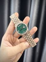 Rolex Best Replica Watch Day-Date 128235 Gold Wrapped And Moissanite Diamond Custom 36mm - Image 3