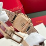 Cartier Santos Rose Gold Replica 11 Watch Dial White BV Factory 35mm - Image 10