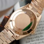 Rolex Day-Date Eisenkiesel Dial Copies Watch 18K Gold Wrapped Custom QF 36mm - Image 8