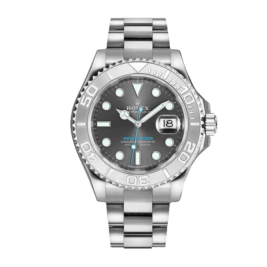 01ED9375-3612-1DEC-D06B-A913C0FEDC8C.jpg Rolex Yacht-Master 116622-0003 Platinum Rhodium Dial Replica - Image 1