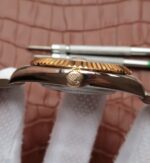 Replica Rolex DateJust SS/RG White Dial RG Wrapped Fluted Beze SS/RG Bracelet A2836 - Image 4
