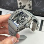 Richard Mille Best Copies Watch RM055 Bubba Watson Grey Ceramic Rubber Strap ZF Factory 42.7 49.9mm - Image 4
