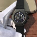 Replica Hublot Big Bang Full Ceramic Maradona Limited Edition Black Gummy Strap A7750