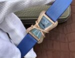 Replica Cartier High Jewelry Watches RG WJ306014 Blue Dial Blue Fabric Strap - Image 2