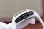 Replica Richard Mille RM011 White Ceramic Felipe Massa Green Inner Bezel White Rubber Strap A7750 - Image 10
