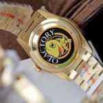 Rolex Day-Date Best Copies Watch 18K Gold Wrapped + Moissanite Diamonds Weight 159Gram QF 36mm - Image 11