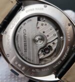 Replica Cartier Cle de Cartier SS White Textured Dial Leather Strap MIYOTA9015 - Image 7