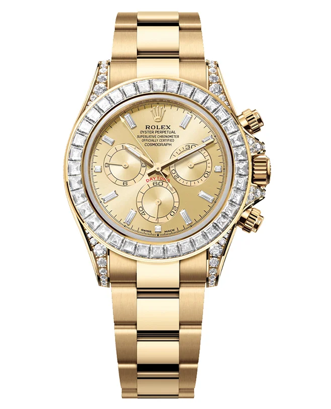 03600057-DB88-4E48-08D4-CCE9610CEE13.webp Rolex Cosmograph Daytona Oyster, 40 mm, yellow gold and diamondsReference 126598TBR(1:1 replica) - Image 1