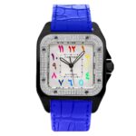Fake Cartier Replica Watch Santos 100 Anniversary Rainbow Limited Edition Black Custom DLC-PVD(1:1 replica) - Image 2