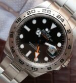 Replica Rolex EXPLORER II 42mm 216570 Noob Black Dial SS Bracelet A3187 - Image 2