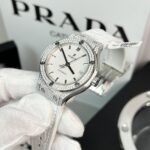 Hublot Replica Watch Full Moissanite Diamond White HB Factory 38mm - Image 3