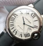 Replica Cartier Ballon Bleu 46mm SS White Dial Nylon Strap ETA 2824 - Image 2