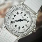 Patek Philippe Replica Watch Aquanaut 5069G Custom Full Moissanite Diamonds PPF Factory 35.2mm - Image 3