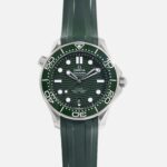 Seamaster Diver 300M Co-Axial Master Chronometer 42mm Green Dial On Rubber Strap(1:1 replica)