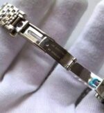Replica Omega MKF De Ville 33mm Diamonds Markers Blue Dial SS Bracelet A2824 - Image 7