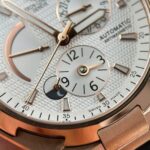 Vacheron Constantin Replica Watches Overseas Dual Time Rose Gold 47450 White Dial 9F Factory 42mm - Image 5