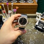 Hublot Replica Watch Demi With Moissanite Diamond Rubber Strap 42mm - Image 3