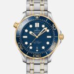 Seamaster Diver 300M Co-Axial Master Chronometer 42mm Two-Tone Yellow Gold Blue Dial On Bracelet(1:1 replica)