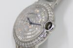 Cartier Blue Balloon Square Diamonds Full Sky Watch-White-Steel Strap-42mm(1:1 replica) - Image 4