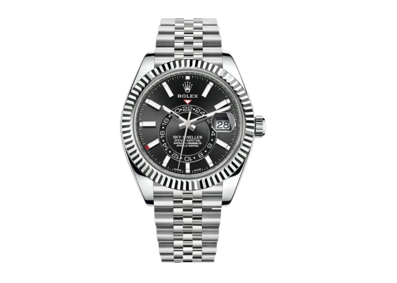 063012D0-71F8-AB38-F472-4B4783DC4782.jpg Rolex Sky-Dweller 326934 Black Dial Jubilee Replica - Image 1