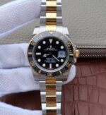 Replica Rolex Submariner 116613 LN Noob Black Dial SS/YG Bracelet A3135