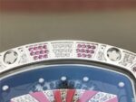 Replica Richard Mille RM 007 Lady SS Diamonds Black Inner Bezel White Rubber Strap 6T51 - Image 4