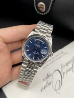 Rolex Day-Date High Quality Replica Blue Dial Metal Strap EW Factory 40mm - Image 2