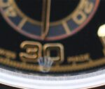 Replica Rolex Daytona 116523 Thick YG Wrapped Black Dial Diamonds Markers SS/YG Bracelet A7750 - Image 5