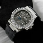 Patek Philippe Nautilus 5724R Replica Watches Gray Dial Full Function PPF FActory 40mm