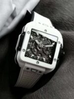 Hublot Replica 1:1 Watch Square White Ceramic Bang Unico Chronograph Factory BBF 42mm - Image 6