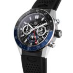 TAG Heuer Replica Watch Carrera Chronograph Twin-Time Automatic 45 mm Steel & Ceramic(1:1 replica) - Image 4