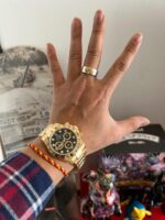 Rolex Yellow Gold Cosmograph Daytona 40 Watch ?C Black Diamond Dial ?C 116508 bkd(1:1 replica) - Image 5