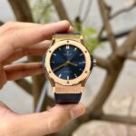 Hublot Replica 1:1 Watch Classic Fusion King Gold Blue Dial JJF Factory 42mm - Image 2