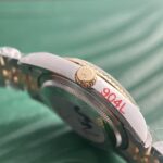 Rolex DateJust 18K Gold Wrapped Replica Watch Palm Leaf Dial GM 36mm - Image 4