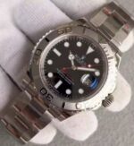 Replica Rolex Yacht-Master 116622 Noob Black Dial SS Bracelet A2824 - Image 2