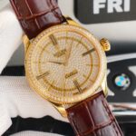 Rolex Cellini Full Star Collection-39.5mm-Imported Italian cowhide leather(1:1 replica) - Image 4