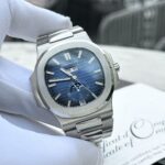 Patek Philippe Nautilus 5726 Replica 1:1 Watch Blue Dial Metal Strap PPF Factory 40.5mm - Image 6