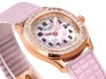 Fake Patek Philippe Replica Watch Aquanaut Luce Haute Joaillerie Rose Gold Diamonds Mother of Pearl Beige Diamond Dial 5072R-001 TC(1:1 replica) - Image 4