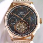 Replica IWC TF Portuguese Tourbillon Moonphase RG Bracelet