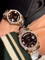 Rolex Day-Date Replica Watch Meteorite Dial Custom Moissanite Diamonds Hong Kong 40mm - Image 8