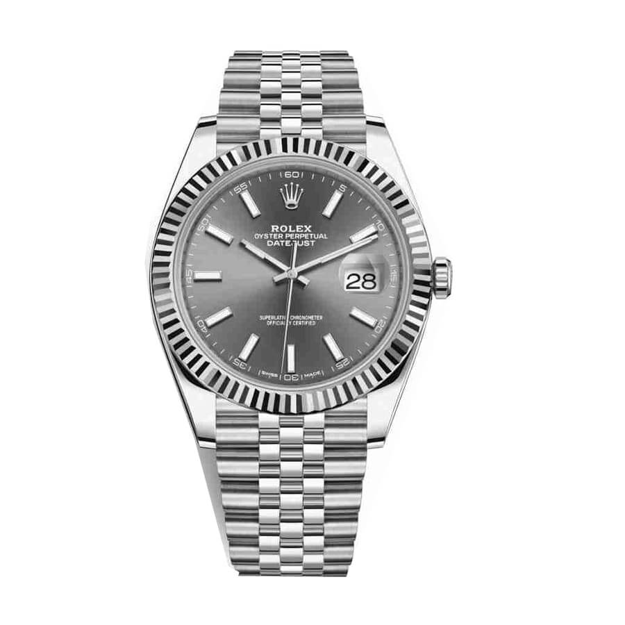 0C9F54EB-6BBD-269B-F038-937E155378F0.jpg Rolex Datejust 126334-0014 Grey Dial Replica - Image 1