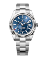 Sky Dweller Blue Dial 18K White Gold Bezel Steel Jubilee Men’s Watch 326934(1:1 replica)