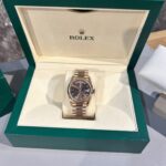 Rolex Replica 1:1 Watch Day-Date Chocolate Dial With Ruby Numbers 36/40mm - Image 4
