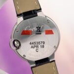 Cartier Ballon Bleu Women s Replica 11 Watch White Dial Black Leather Strap 28mm - Image 10