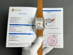 Cartier Santos White Dial Copies Watches Custom Diamonds Moissanite BVF 39.8mm